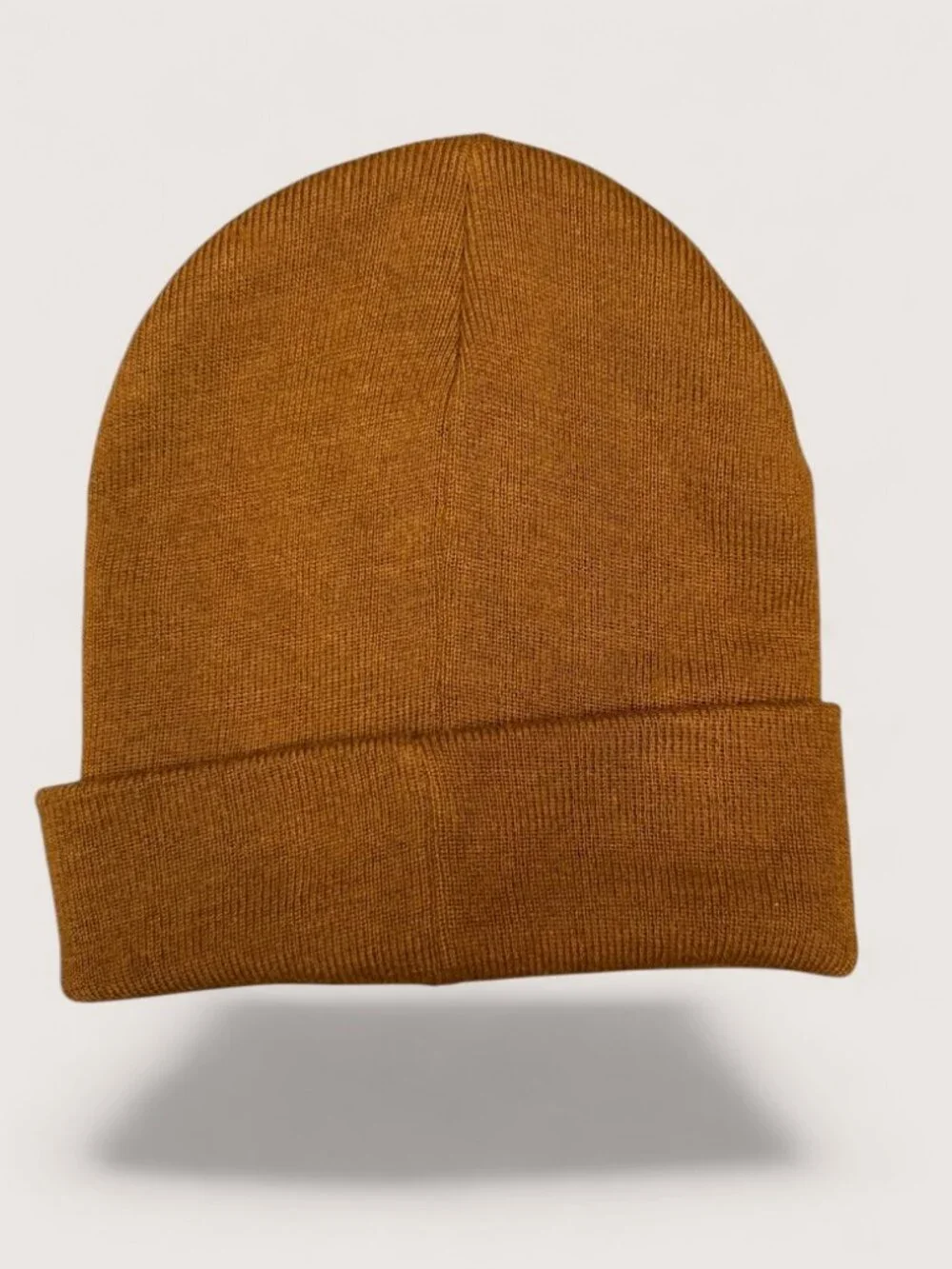 Brown Knit Beanie Cuffed Winter Hat Youth 8-14
